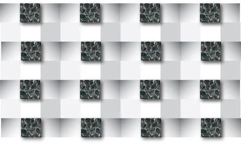 Ceramic stone wall pattern abstract tile design background for bathroom and k Stock Illustration