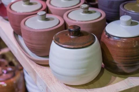 Ceramic styles. Stock Photos