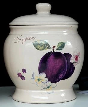 Ceramic Sugar Jar Stock Photos