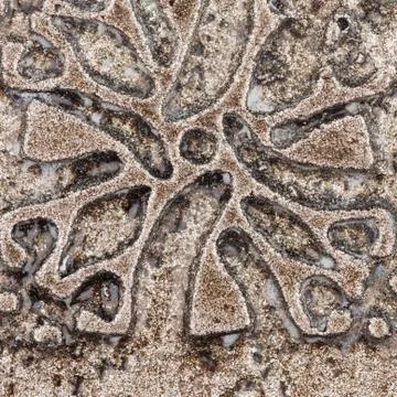 Ceramic surface with an ornament Stock Photos