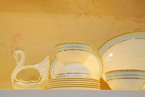 Ceramic tableware Stock Photos