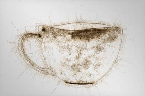 Ceramic tea cup Stock Illustration