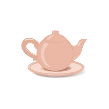 Ceramic teapot icon Stock Illustration