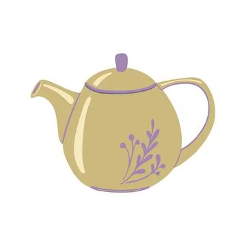 Ceramic teapot Stock Illustration