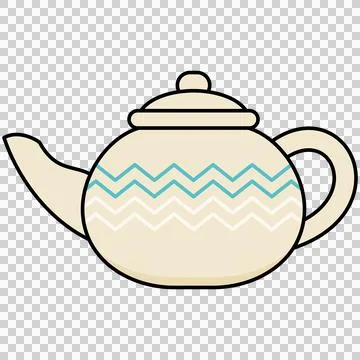 Ceramic teapot Stock Illustration