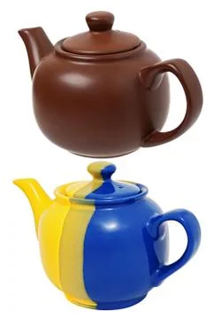 Ceramic teapot Stock Photos