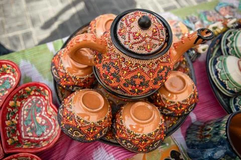 Ceramic teapot from Samarkand Photos