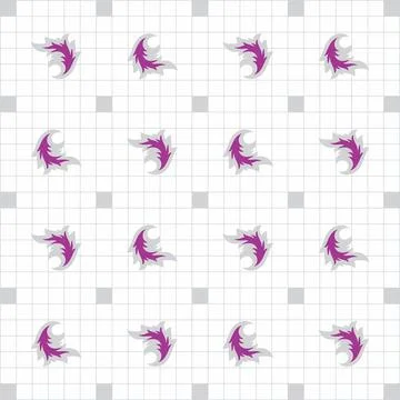 Ceramic tile abstract floral pattern Stock Illustration