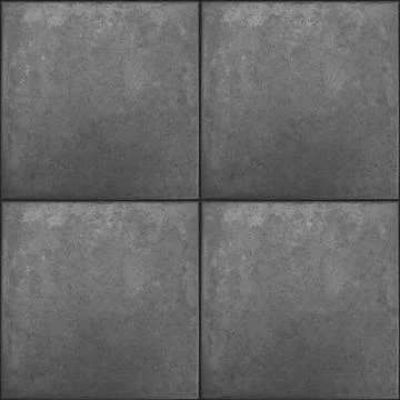Ceramic tile and bordure pattern useful as background or texture, black white Stock Photos