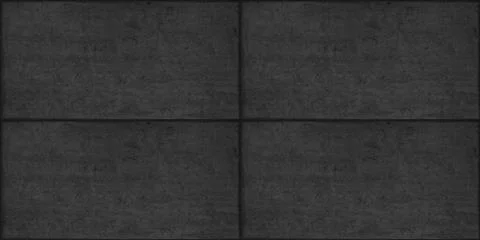 Ceramic tile and bordure pattern useful as background or texture, black white Stock-Fotos