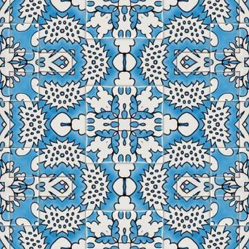 Ceramic tile - color kaleidoscopically generated background, seamless Stock Illustration