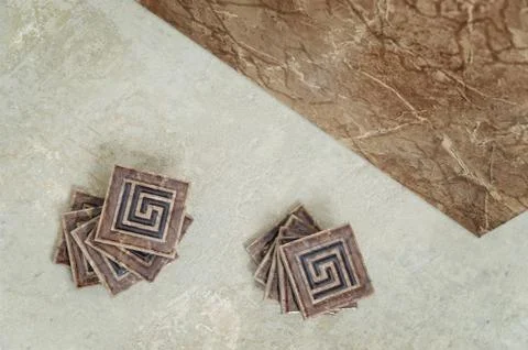 Ceramic tile on the floor Stock Photos