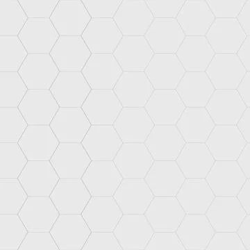 Ceramic tile hexagonal wall or floor decoration, white marble mosaic brick Stock Illustration