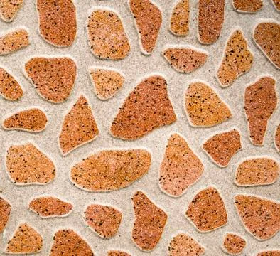 Ceramic tile imitation rounded pebbles Foto stock