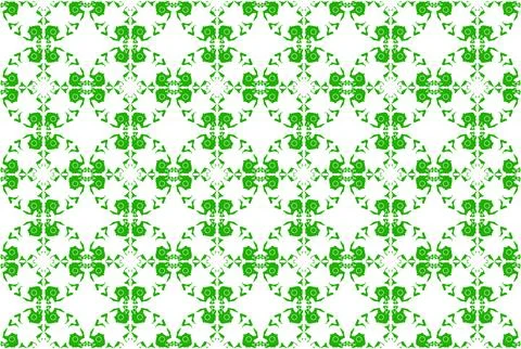Ceramic tile mosaic in Arabic Moroccan style, vector illustration. Green em.. Stock Illustration