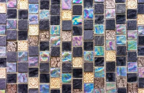 Ceramic tile mosaic. Background and texture tile mosaic. Stock Photos
