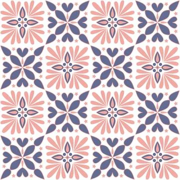 Ceramic tile mosaic, design wall decoration in Arabic Moroccan style, vector  Stockillustratie