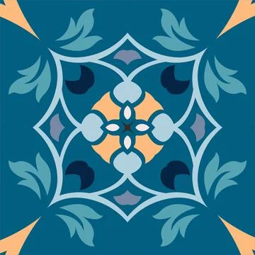 CERAMIC TILE MOTIF Stock Illustration
