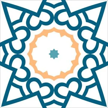 CERAMIC TILE MOTIF Stock Illustration