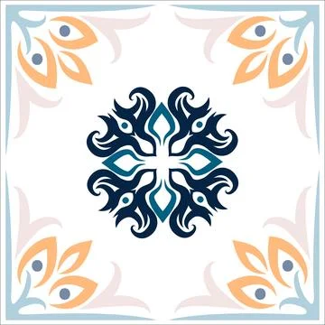 CERAMIC TILE MOTIF Stock Illustration