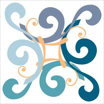 CERAMIC TILE MOTIF Stock Illustration