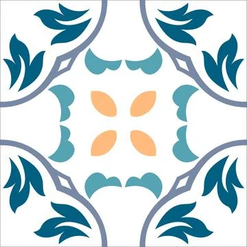 CERAMIC TILE MOTIF Stock Illustration