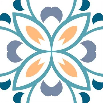 CERAMIC TILE MOTIF Stock Illustration