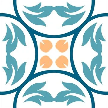 CERAMIC TILE MOTIF Stock Illustration