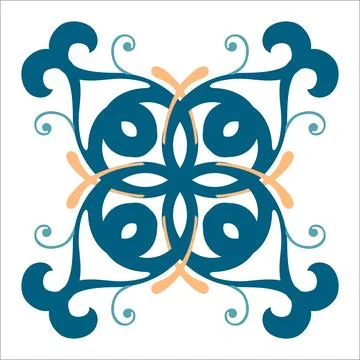 CERAMIC TILE MOTIF Stock Illustration