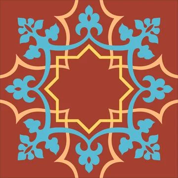 CERAMIC TILE MOTIF Stock Illustration