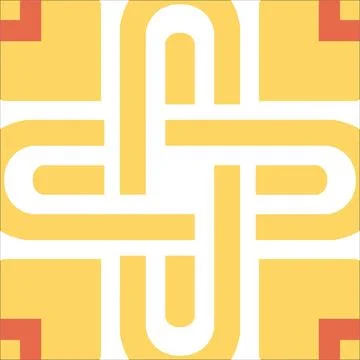 CERAMIC TILE MOTIF Stock Illustration