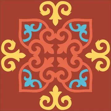 CERAMIC TILE MOTIF Illustrazione stock