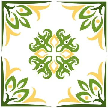 CERAMIC TILE MOTIF Illustrazione stock