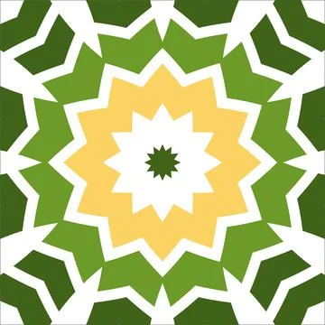 CERAMIC TILE MOTIF Stock Illustration
