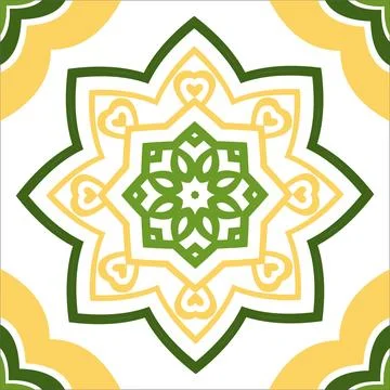 CERAMIC TILE MOTIF Stock Illustration