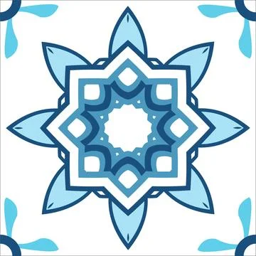 CERAMIC TILE MOTIF Stock Illustration