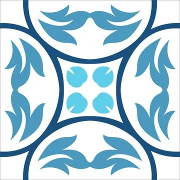 CERAMIC TILE MOTIF Stock Illustration