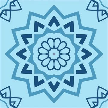 CERAMIC TILE MOTIF Stock Illustration