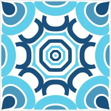 CERAMIC TILE MOTIF Stock Illustration