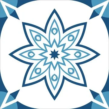 CERAMIC TILE MOTIF Stock Illustration