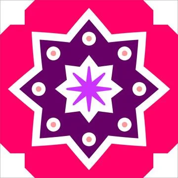 CERAMIC TILE MOTIF Stock Illustration