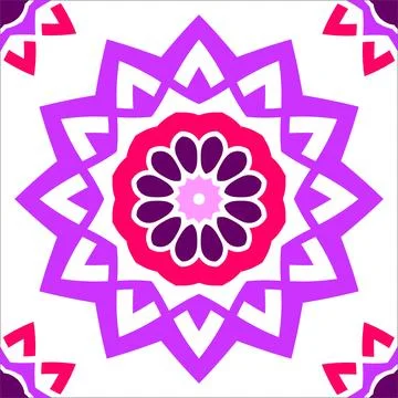 CERAMIC TILE MOTIF Stock Illustration