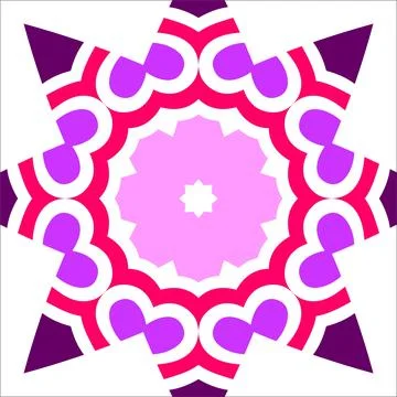 CERAMIC TILE MOTIF Stock Illustration