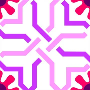 CERAMIC TILE MOTIF Stock Illustration