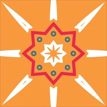 CERAMIC TILE MOTIF Stock Illustration