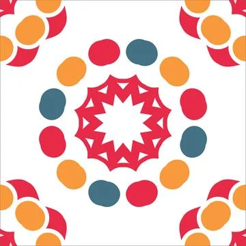 CERAMIC TILE MOTIF Stock Illustration