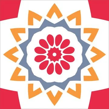 CERAMIC TILE MOTIF Stock Illustration