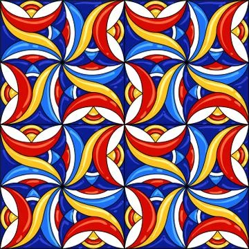 Ceramic tile pattern. Gorgeous seamless pattern. Can be used for wallpaper Ilustración de archivo