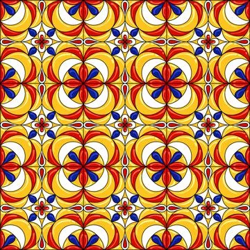 Ceramic tile pattern. Gorgeous seamless pattern. Can be used for wallpaper Ilustración de archivo