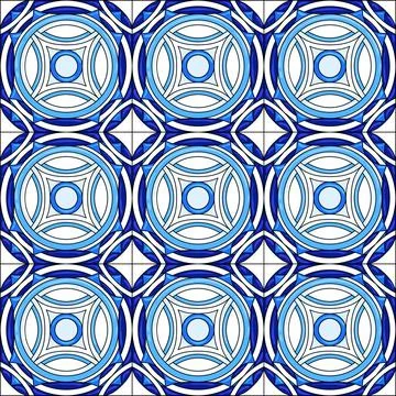 Ceramic tile pattern. Gorgeous seamless pattern. Can be used for wallpaper Illustrazione stock